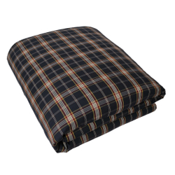 Постельное белье 2 спальное евро макси Casual Avenue Oxford Navy Tartan темно-синее пододеяльник