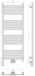 Сунержа Богема EU50+ 3.0 прямая 1500х500