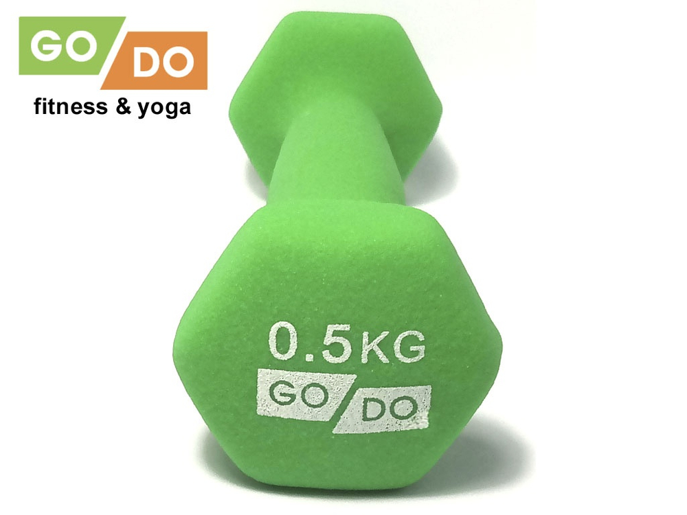 Гантель матовая в неопреновой оболочке GO DO