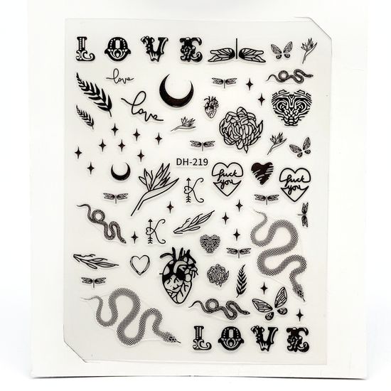 Наклейки для ногтей № DH-219