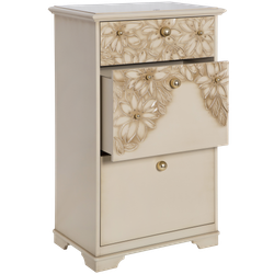 Комод Терра-3 с 3 ящиками Айвори Мраморное золото