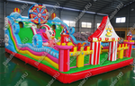 Коммерческий надувной батут «Парк развлечений Мульти» 15*8*8 м