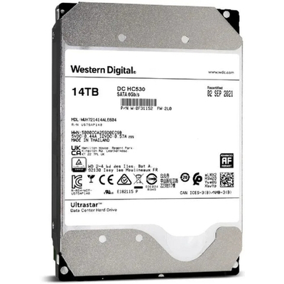 HDD жесткий диск 14Tb WD Ultrastar DC HC530 (SATA 6Gb/s, 7200 rpm, 512mb buffer, 3.5") WUH721414ALE604