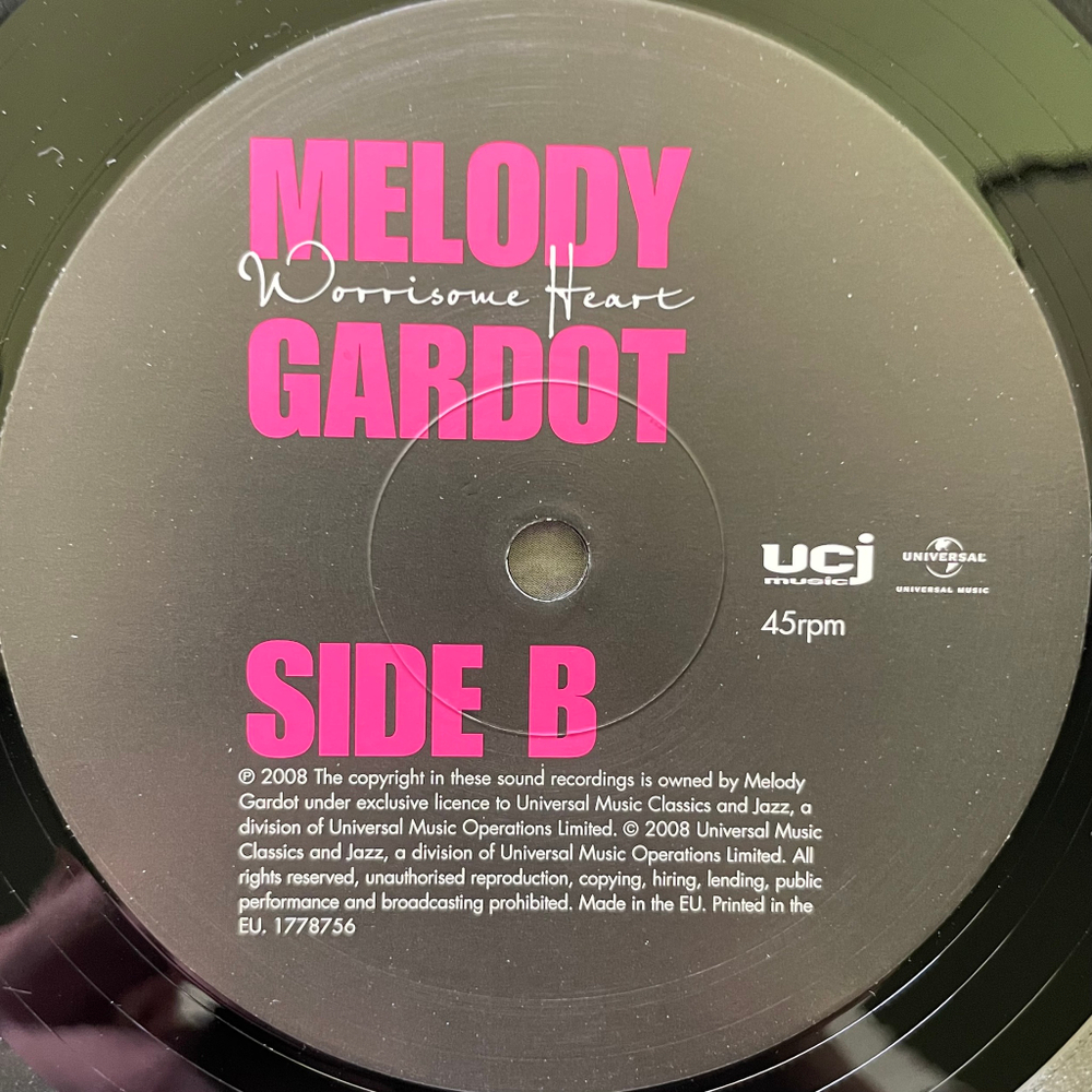 Melody Gardot ‎– Worrisome Heart (Европа 2018г.)