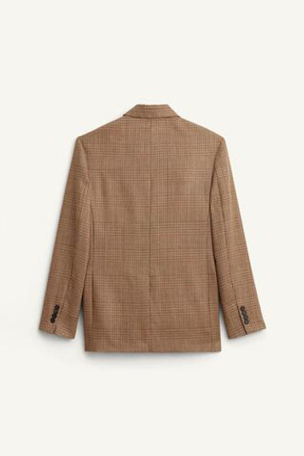 ZARA БЛЕЙЗЕР ИЗ 100% ШЕРСТИ, КОРИЧНЕВЫЙ