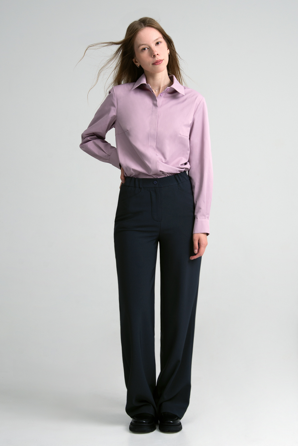 Брюки женские 3393ВЕ, Тёмно тёмно син #70ТТСи023393ВЕ