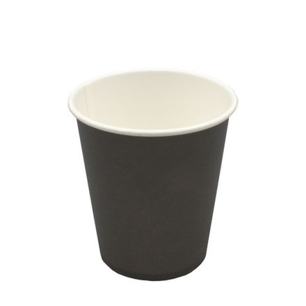 Стаканы бумажные однослойные 200/260мл SP9 чёрные ЭП (50/1000шт)