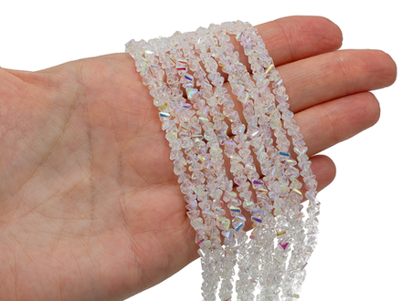 Нить бусин для украшений 4мм (ювелирное стекло)