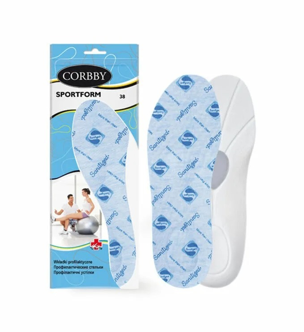 Стельки CORBBY Sportform для спортивной обуви.