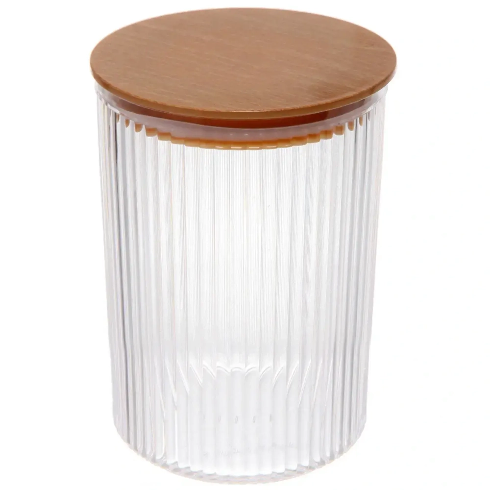 Банка для продуктов пластиковая «BAMBOO» 750мл круглая