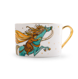 Чашка с блюдцем 250 мл, форма Идиллия, рисунок Конек-горбунок день, арт. 81.33382.00.1