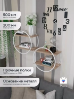 Полка круглая настенная