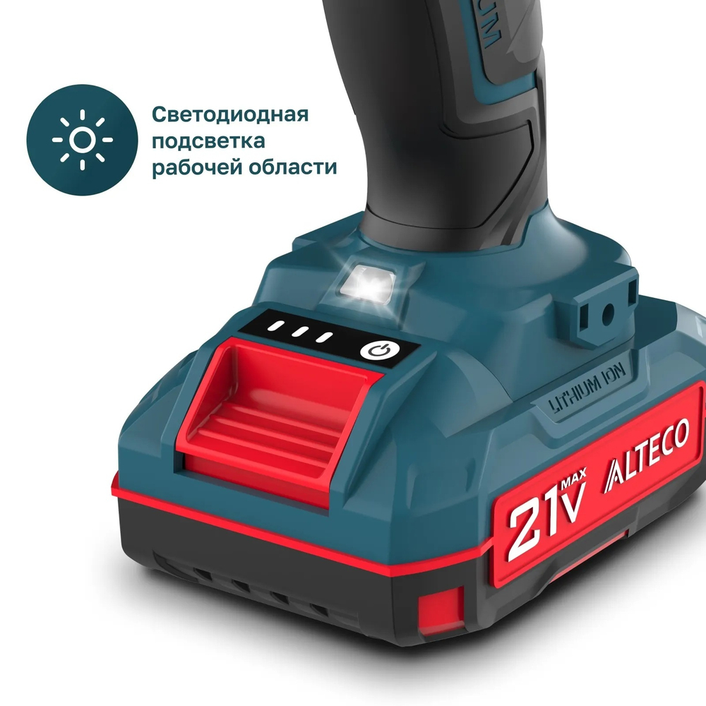 Аккумуляторная ударная дрель-шуруповерт ALTECO CID 21-35