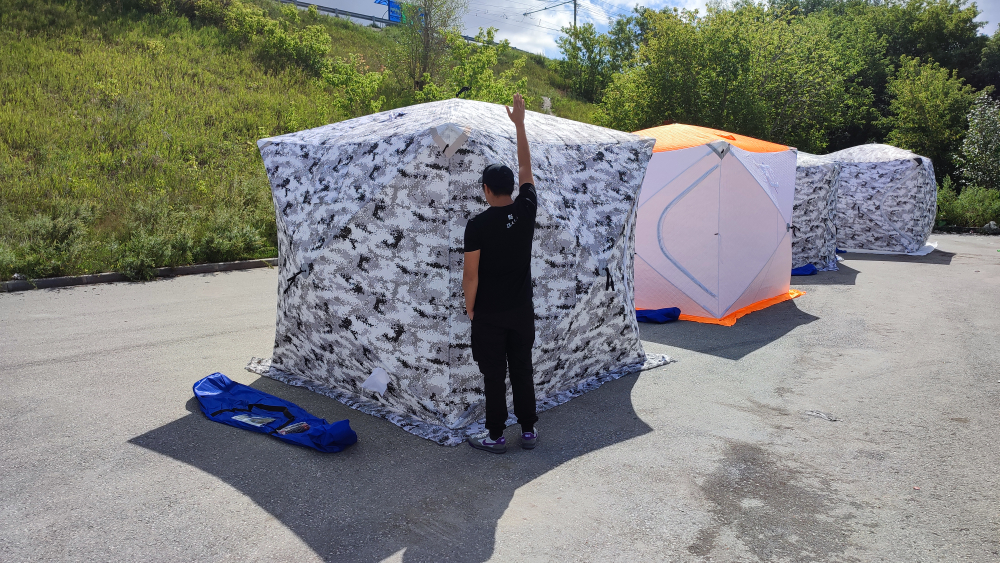 Зимняя палатка 240*240*250 3х слойная куб