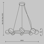 Подвесной светодиодный светильник Maytoni Mind MOD299PL-L80BC3K