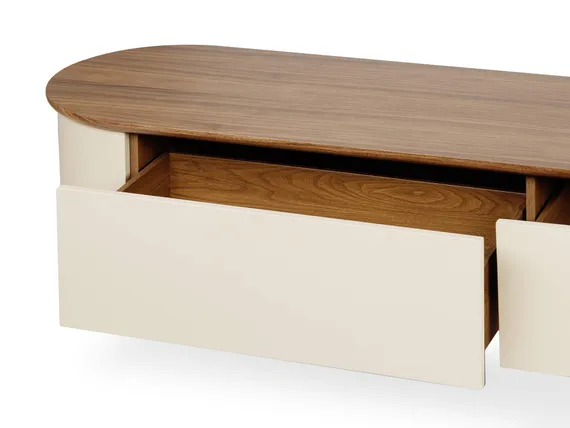 ТВ-тумба Rome 204х45 см, шпон ореха