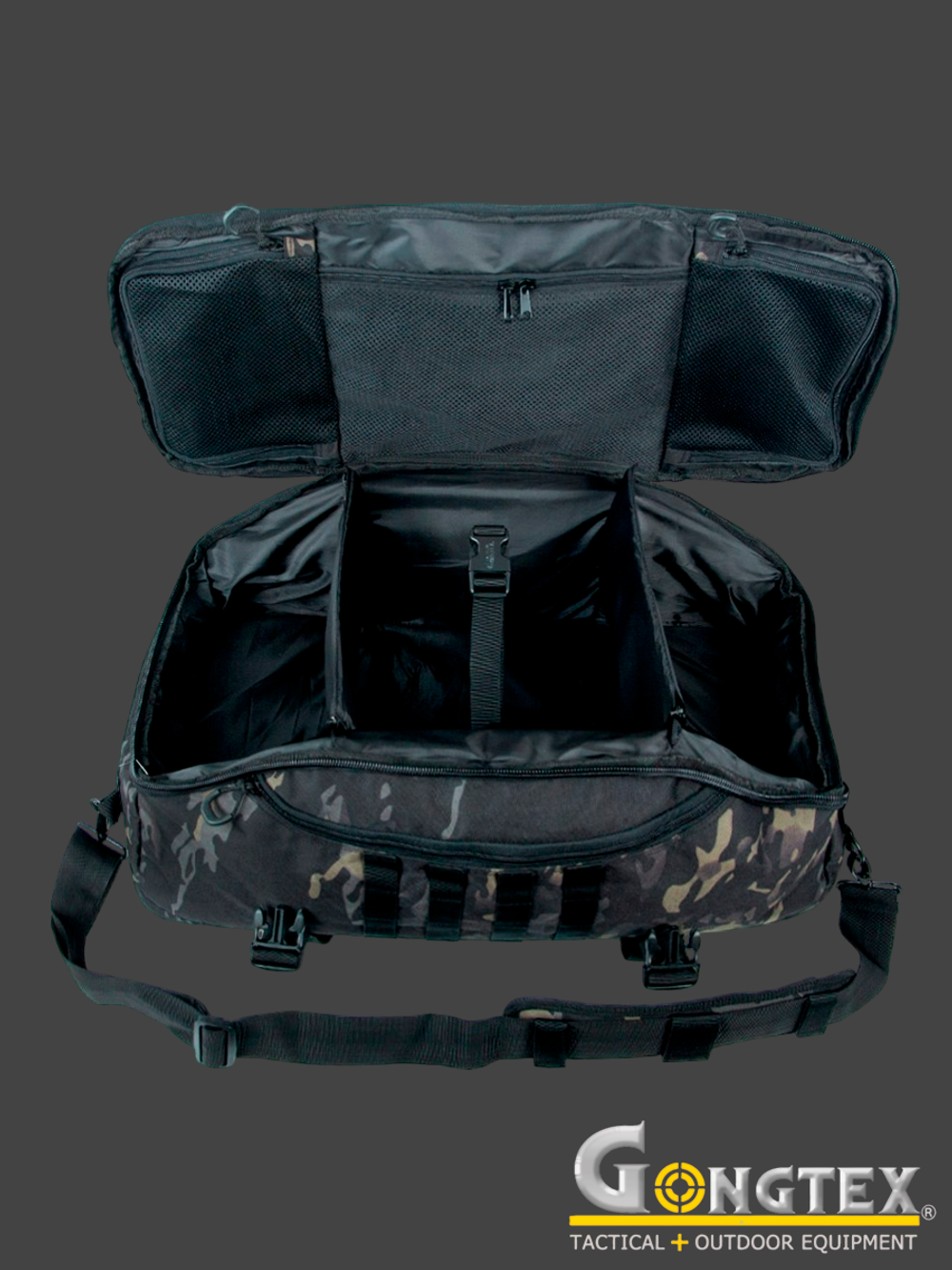 Баул Gongtex Traveller Duffle Backpack, 55 л (0308). MultiСam Black