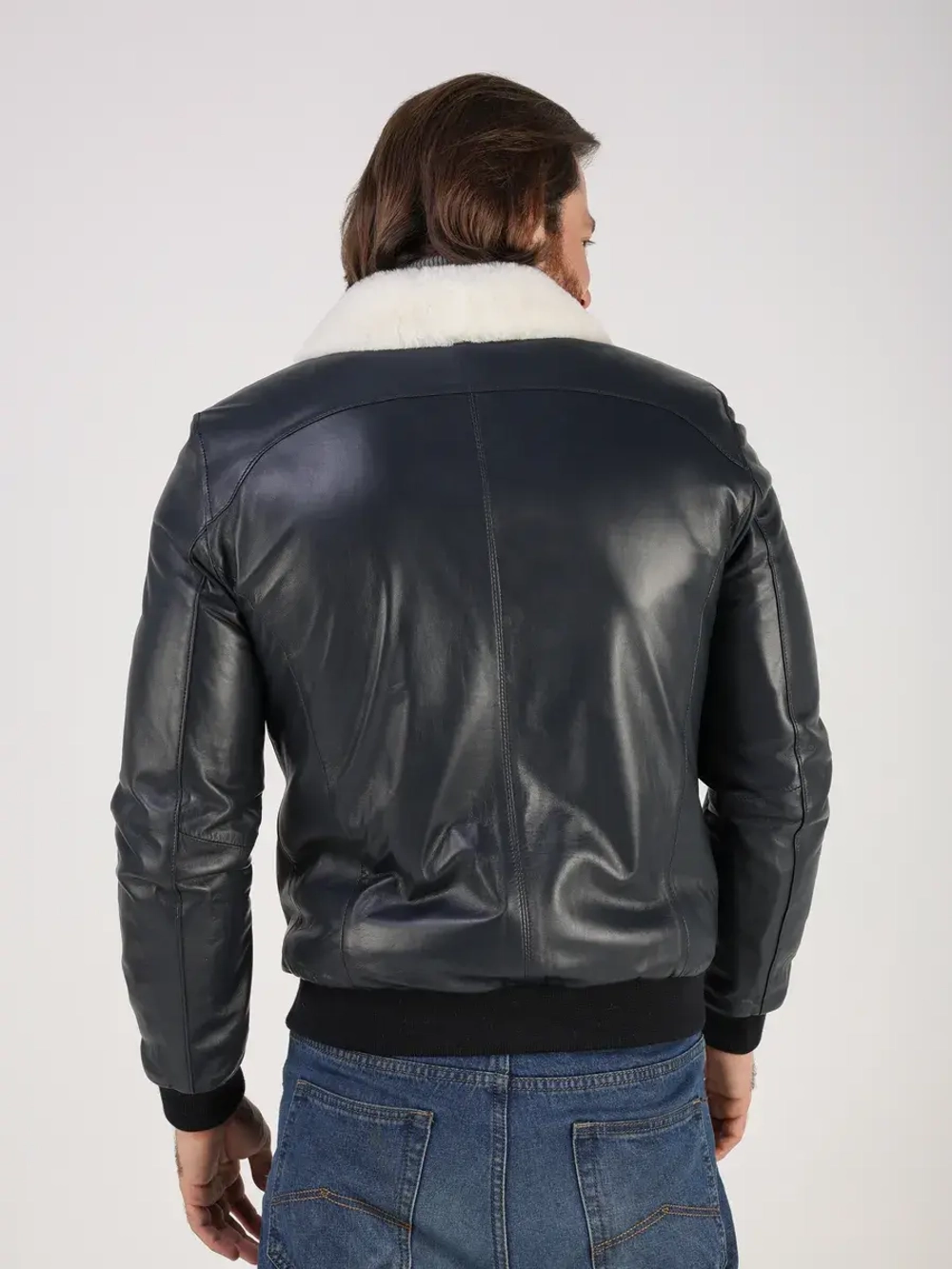 Дубленка зимняя куртка натуральная кожаная