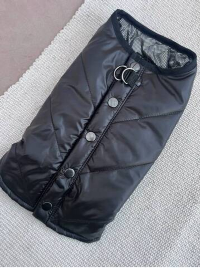 Жилет с кнопками на спине (унисекс) черный