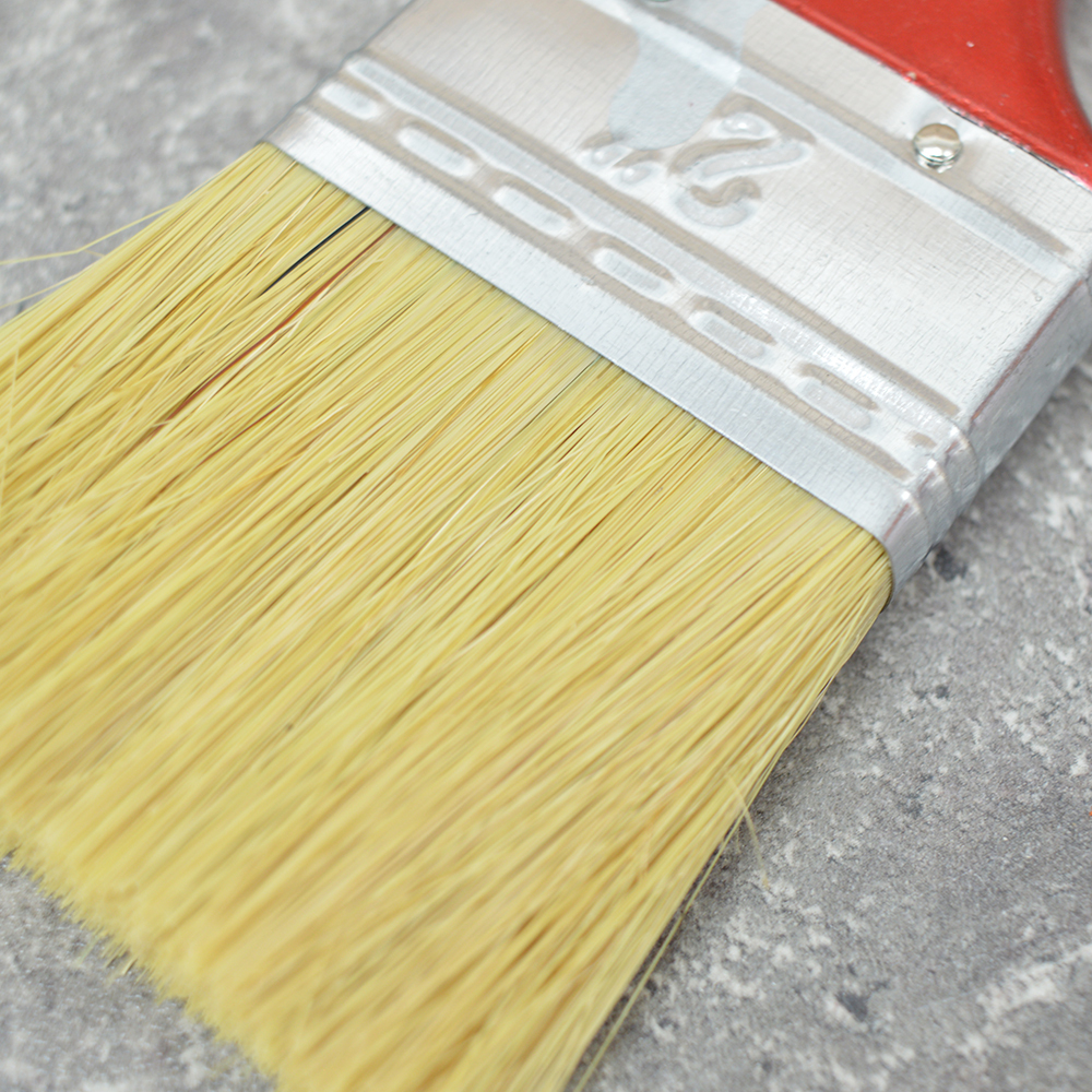 Кисть плоская 2" 50мм искусственная щетина, деревянная лакированная ручка