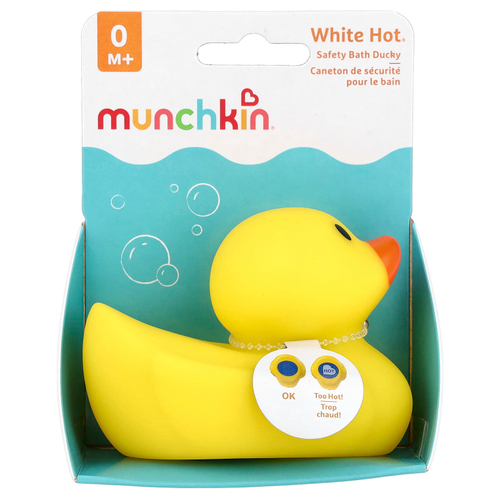 Munchkin, White Hot®, безопасная утка для ванн, для детей от 0 месяцев, 1 штука