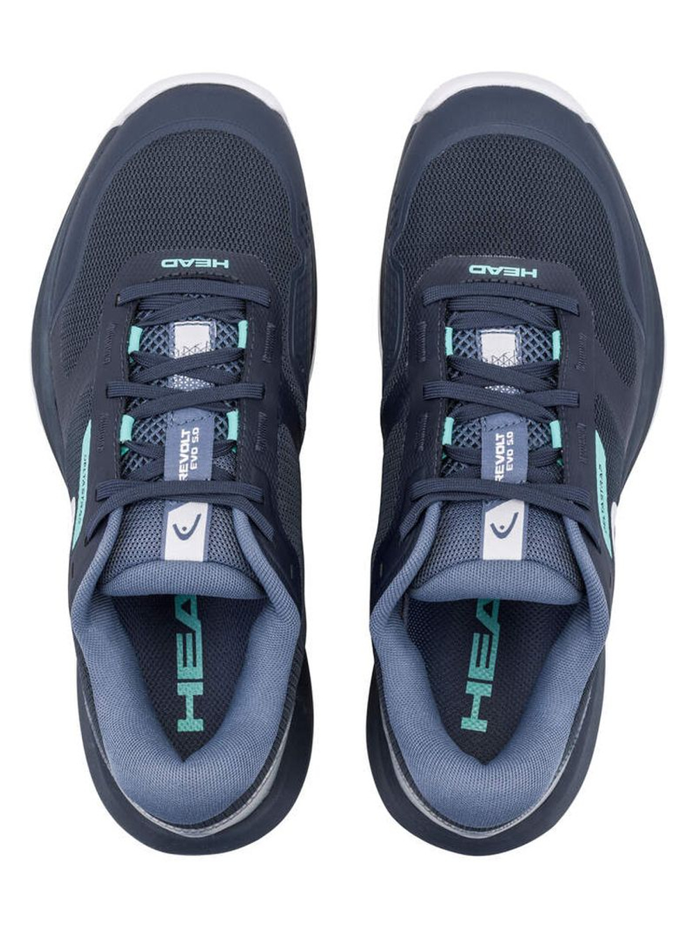 Мужские теннисные кроссовки Head Revolt Evo 5.0 - blueberry/teal