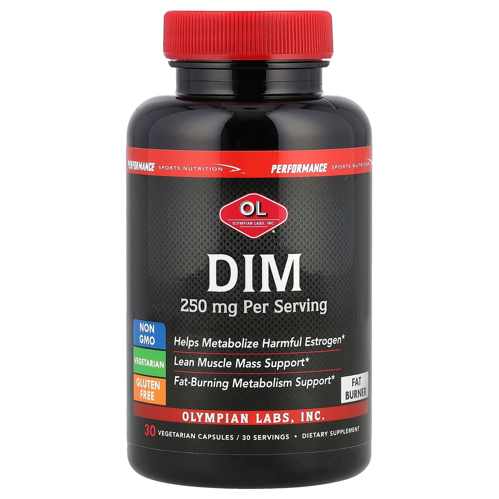 Olympian Labs, DIM, 30 вегетарианских капсул
