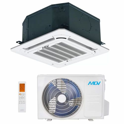 Сплит-ситема инверторная кассетного типа MDV MDCA4-12HRFN8 / T-MBQ4-03E / MDOU-12HFN8