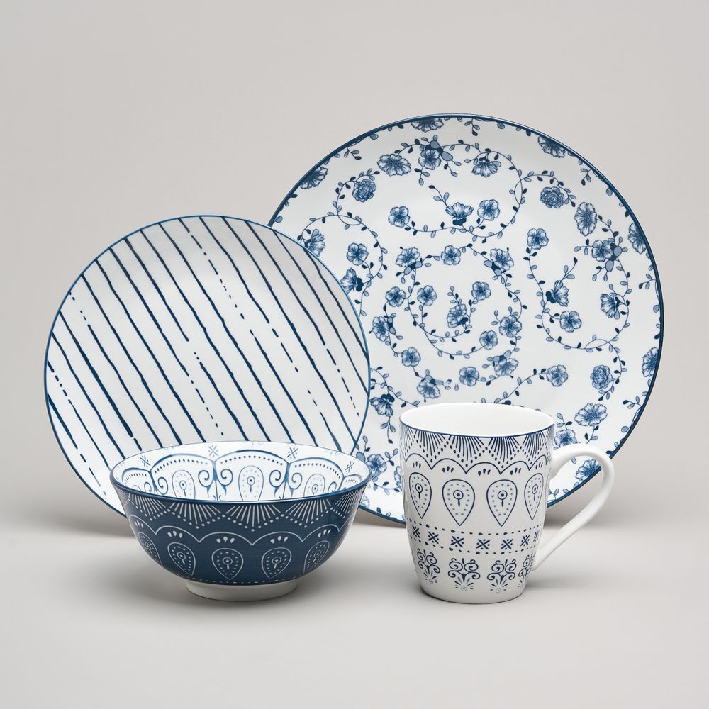 НАБОР ПОСУДЫ BRONCO "DREAMS" НА 4 ПЕРСОНЫ 16 ПР.