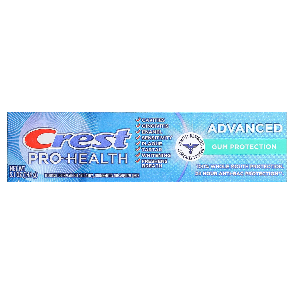 Crest, Pro Health,  улучшенная зубная паста с фторидом, защита десен, 144 г (5,1 унции)