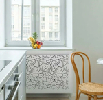 Экран для радиатора Стильный дом Цветы v547251 белый 600х600 мм