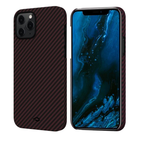 Чехол Pitaka MagEZ Case для Apple iPhone 12/12 Pro (Black/Red Twill)