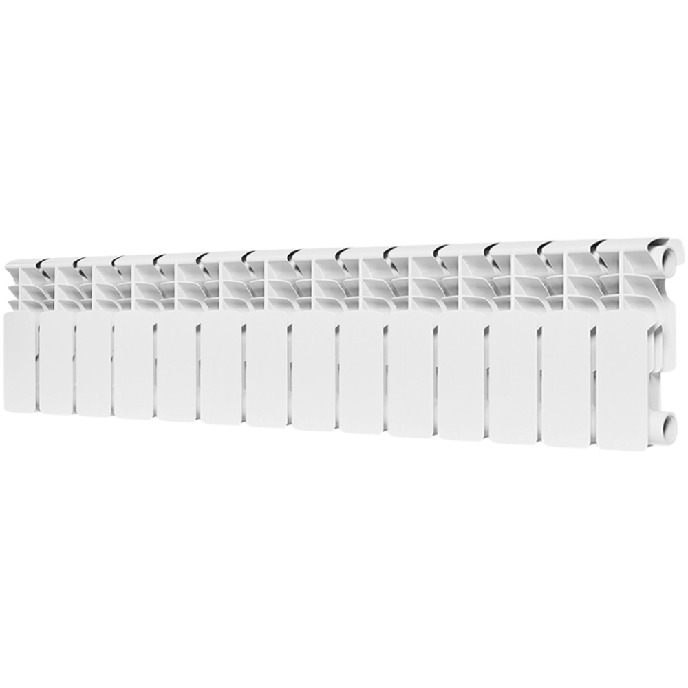 Радиатор биметаллический ROMMER Plus Bm 200 - 14 секций (подключение боковое, цвет белый)