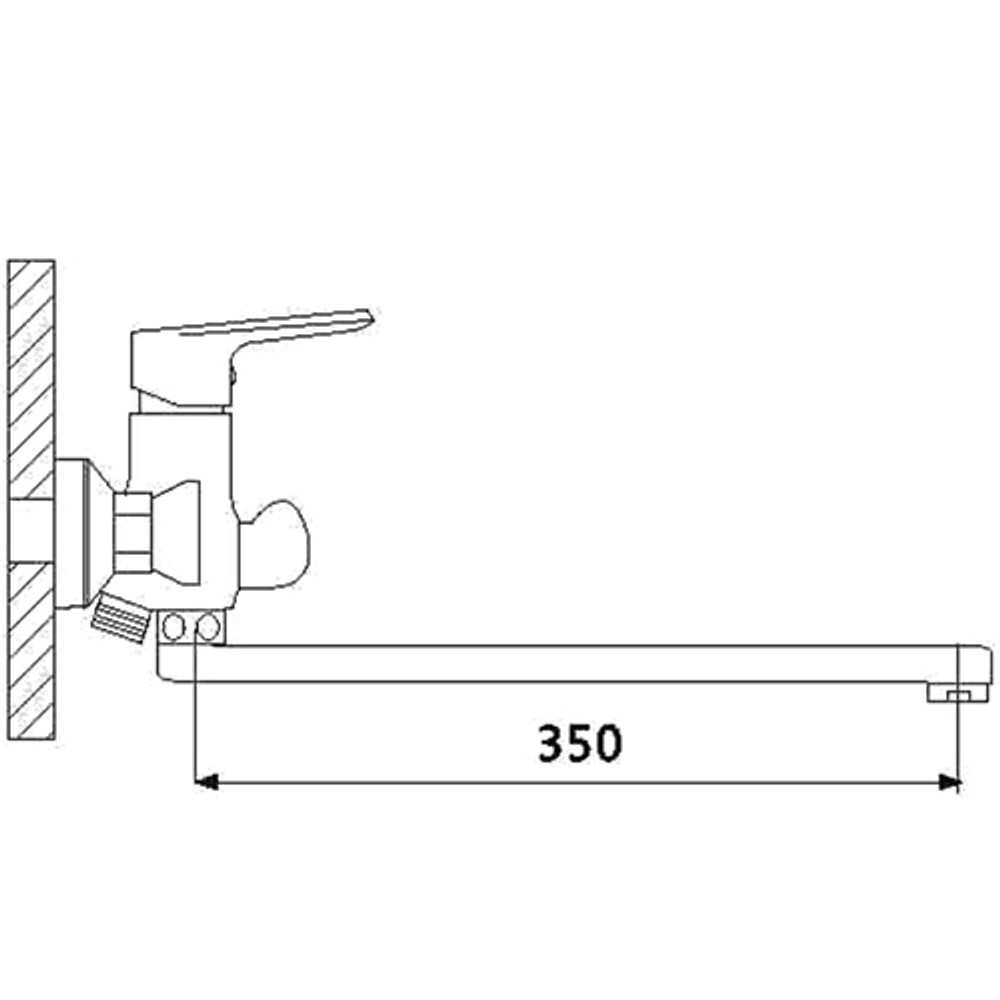 Смеситель для ванны Oute T206 T20623