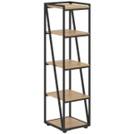 Стеллаж узкий средний на металлическом каркасе LOFTIS (ЛОФТИС)