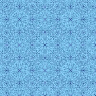 Мандала кружево синий/голубой