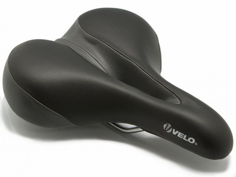 Седло VL-6219, комфорт, чёрно-серое
