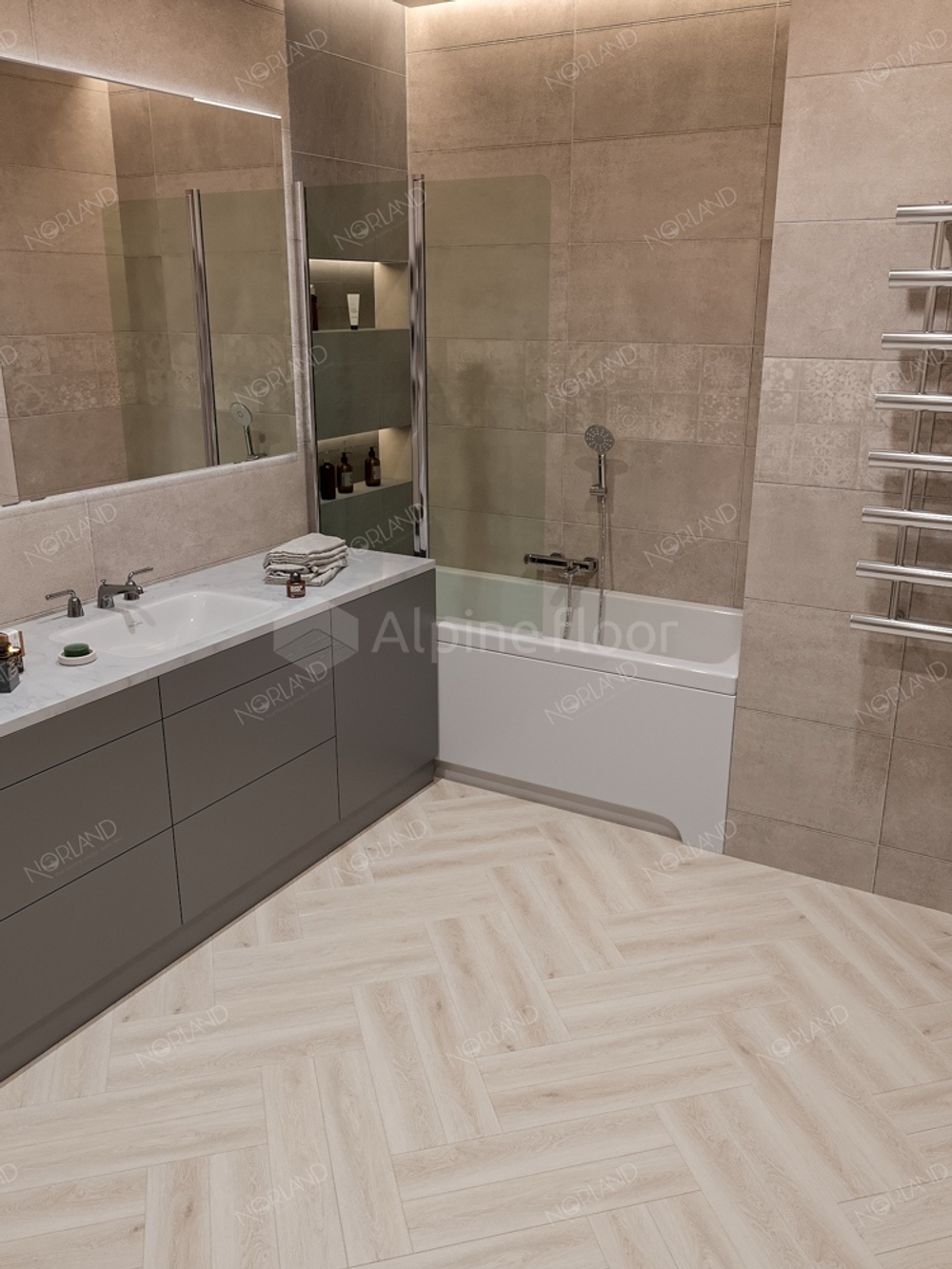 Кварцвиниловая плитка Norland Lagom Parquet LVT 1034-01 Vakker