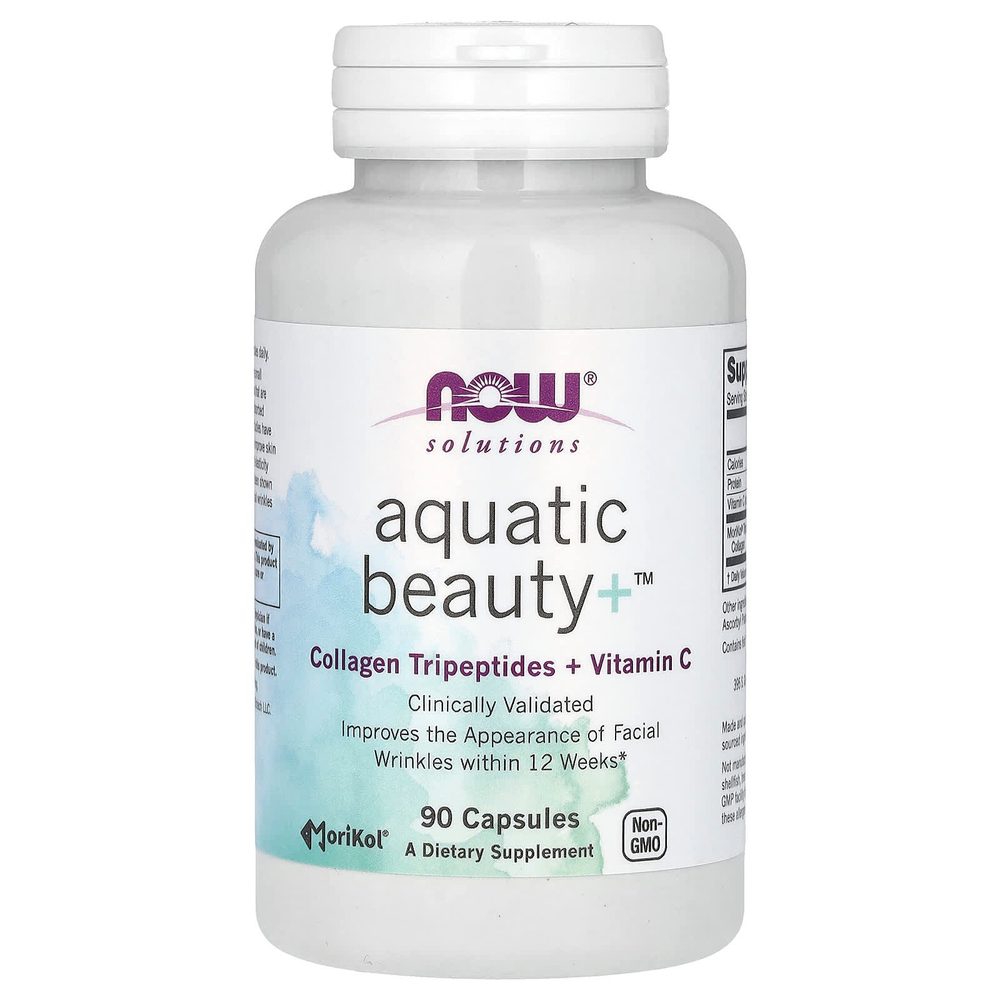 NOW Foods, Solutions, Aquatic Beauty +, 90 капсул