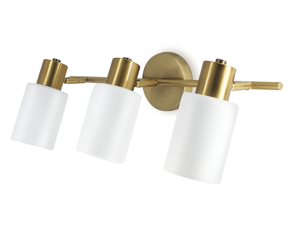 TR3972/3 BS/FR латунь/белый матовый  E27*3 max 40W 460*80*140