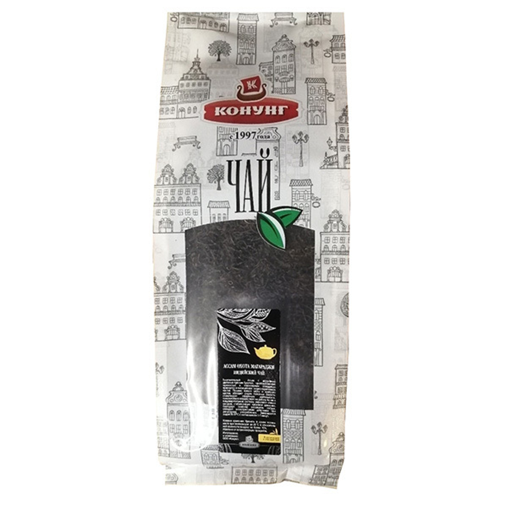 Черный индийский чай Ассам (Assam) Охота Магараджи (TGFOP1) Конунг 500г