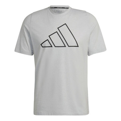 Мужское теннисное поло adidas Icons 3 BAR T-Shirt Men - Grey