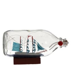 GAEM Изделие декоративное "Корабль в бутылке" (подсветка, 3xLR44), L18,5 W8 H9,5 см