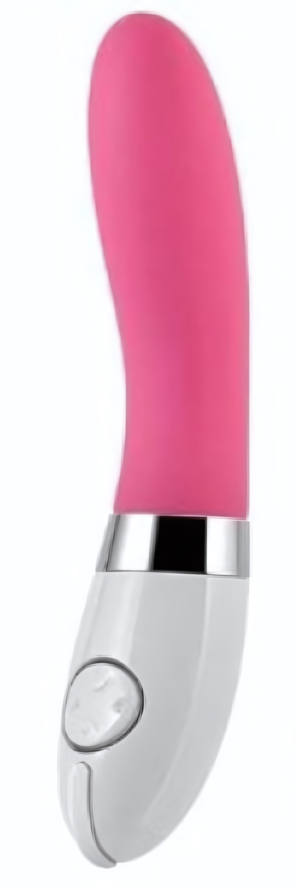 Гладкий розовый вибратор Alice - 17,4 см. (Цвет: розовый)