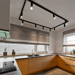 Трековый светильник потолочный подвесной черный комплект 6шт 72Вт 4000К 5400Лм