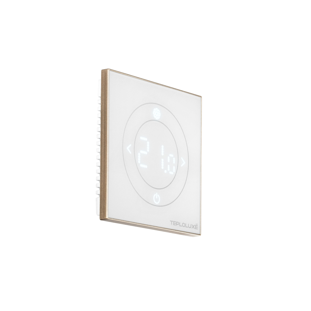 Терморегулятор электронный Теплолюкс Solus Zen Wi-Fi белый/золото