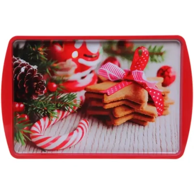 Поднос жестяной 38*24см «Пряничное чудо»