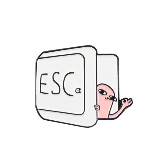 Пин на рюкзак и одежду. Кетнипз. ESC