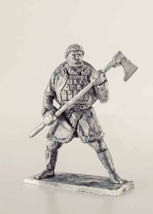 Оловянный солдатик Ополченец легковооруженный с топором