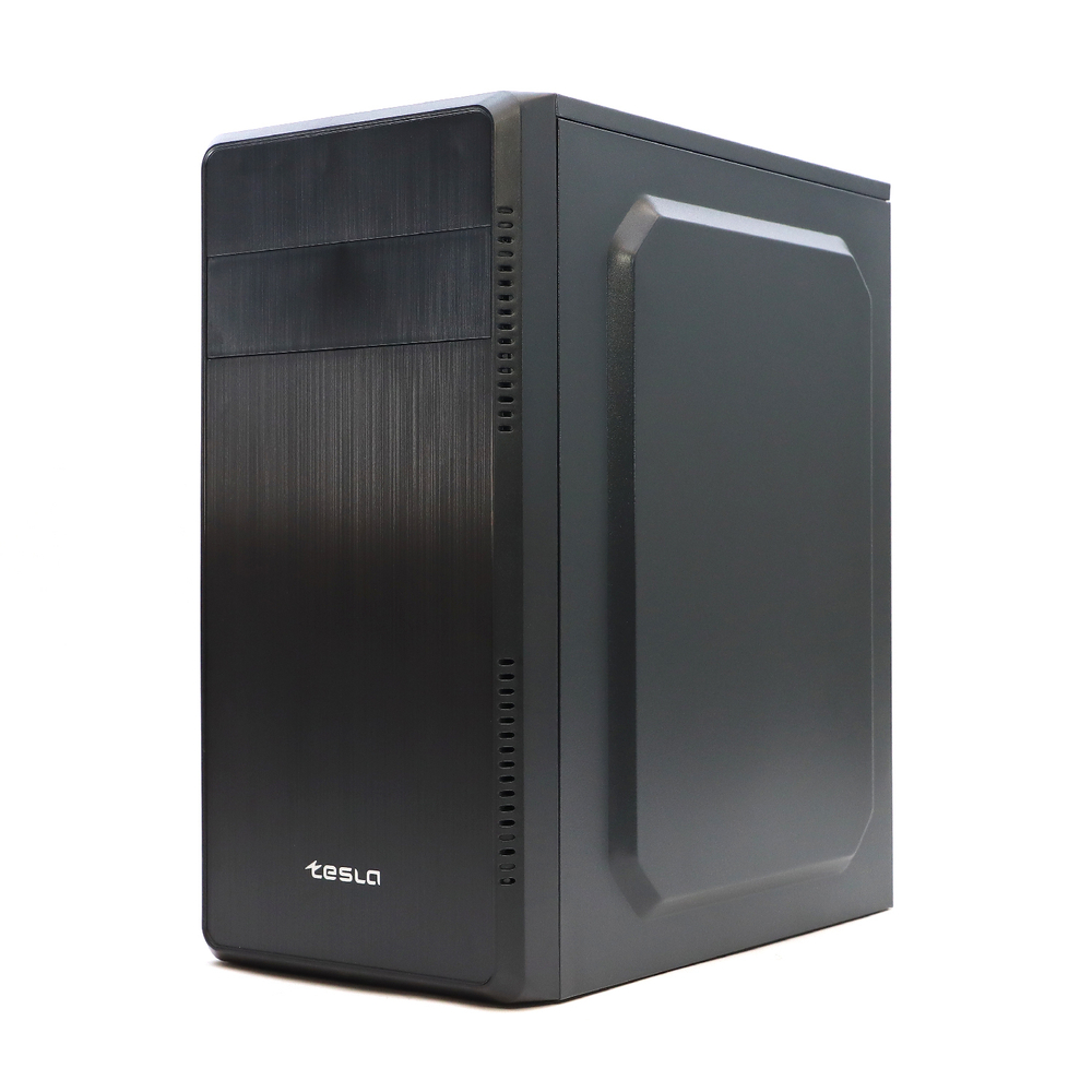 Корпус TESLA 1703BM, Без БП, mATX, чёрный, 2xUSB2 (TSL-1703-BM)